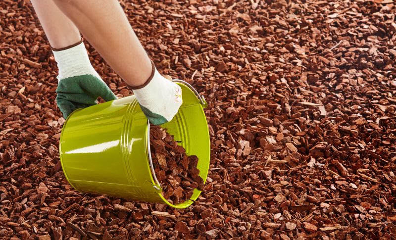 Garden Mulch with Wood Chippings